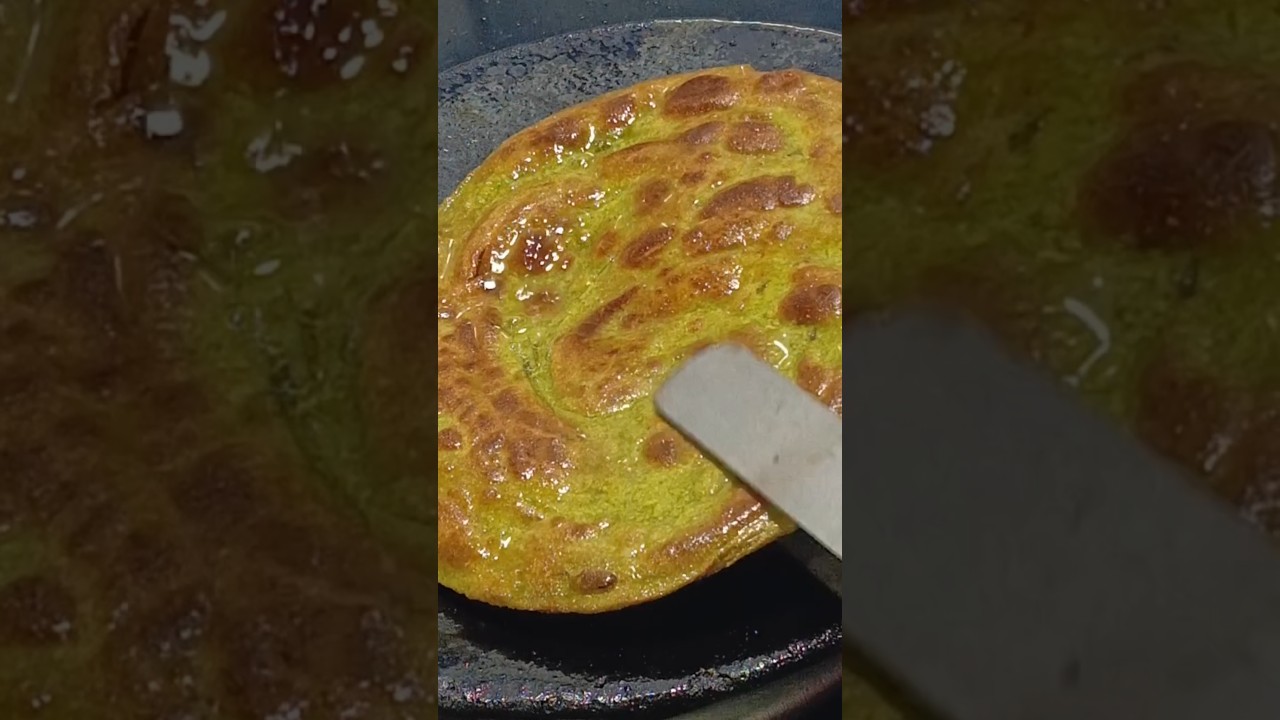 মজাদার পালং পরোটা রেসিপি 😋