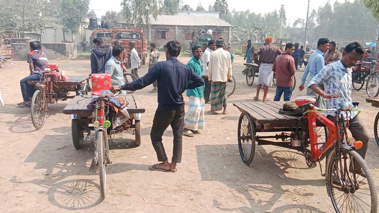 আমবাড়ি হাট দিনাজপুর | কম দামে পুরাতন অটো ভ্যান গাড়ির দাম জানুন | Old Bicycle Auto Van Sale Market |
