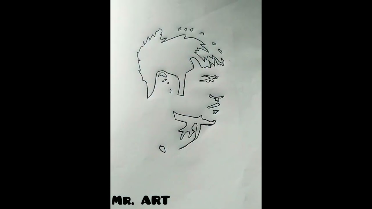 NEYMAR JR Stencil Drawing❤️ | #stencildrawing #malayalam #neymar #messi #mrart #shorts