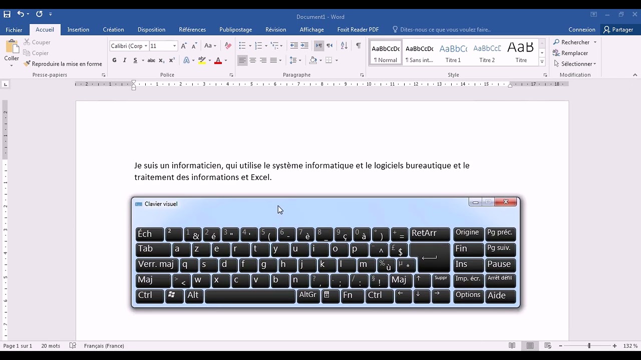 Word 1 Définition et Etude de Clavier