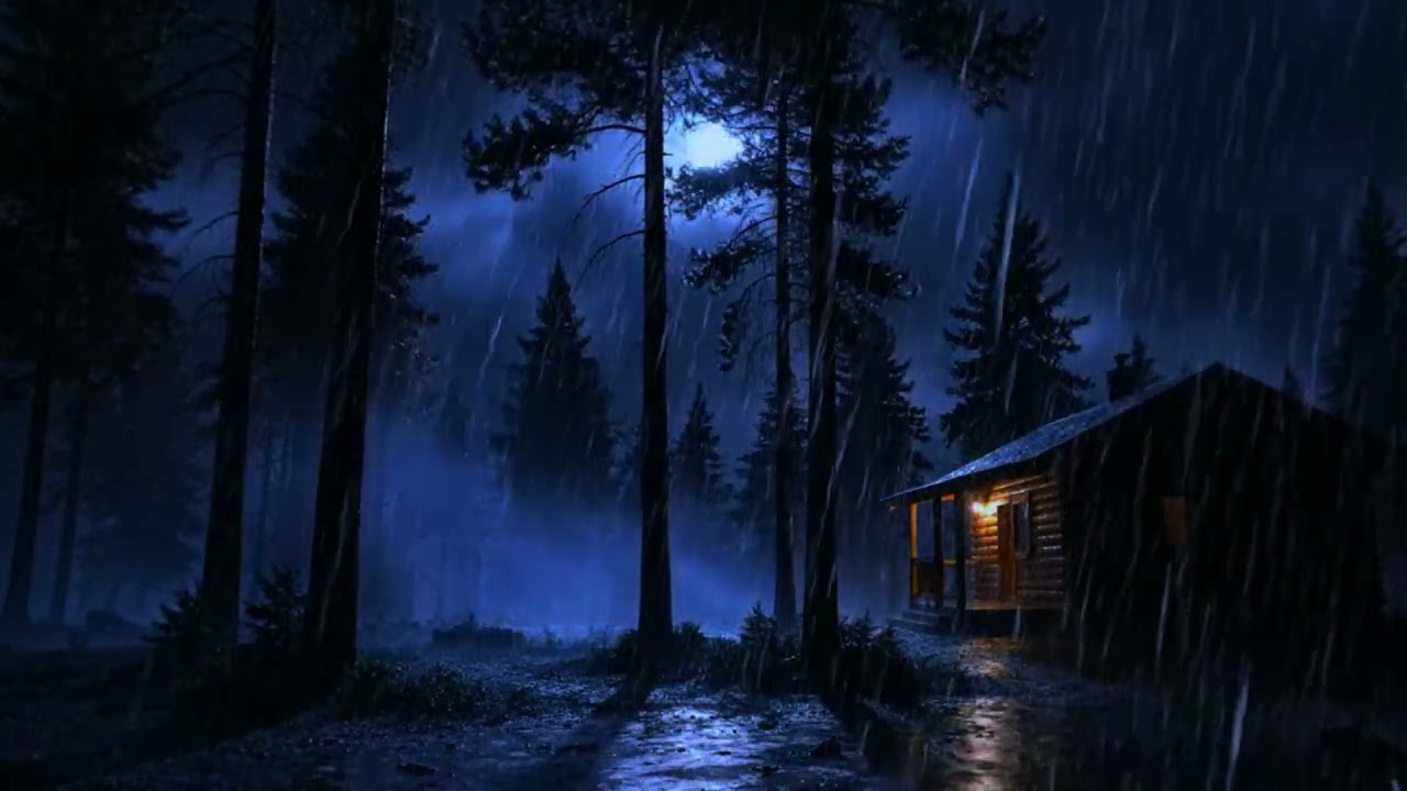 ULTIMATE DEEP SLEEP INSTANTLY with Heavy Rain & Roaring Thunderstorm Sounds