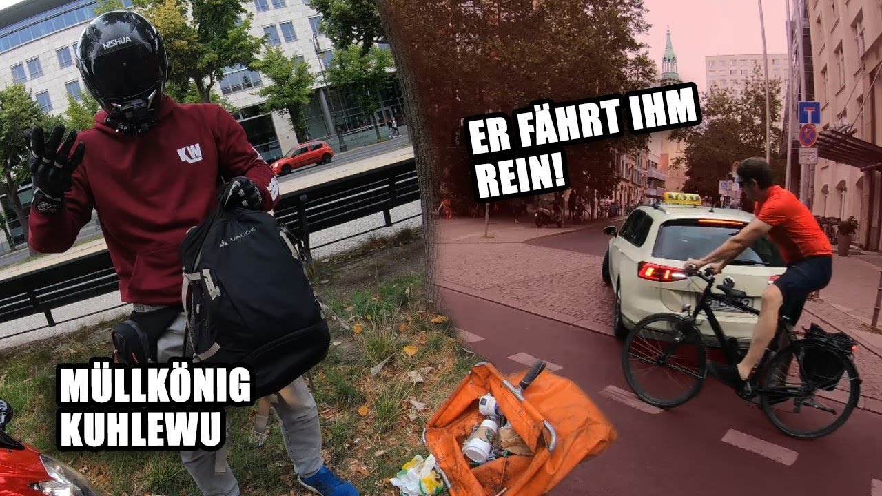 TAXI rammt RADFAHRER | KUHLEWU sammelt Müll 😂