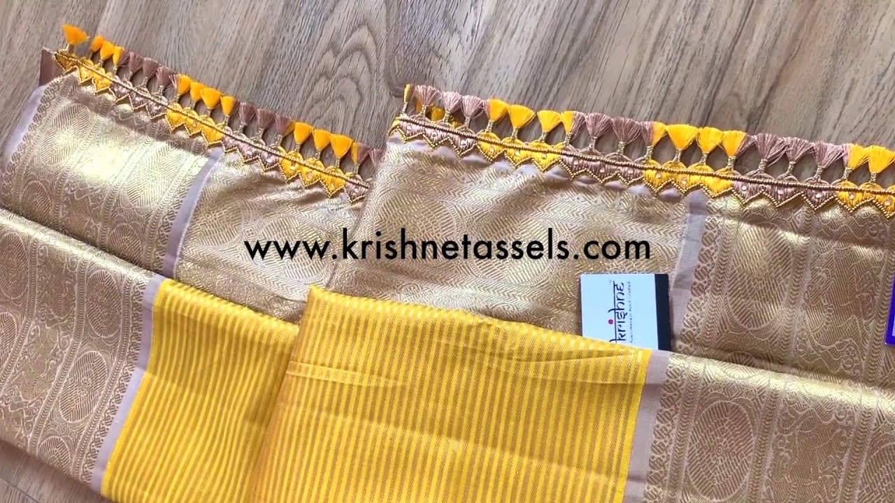 Bridal Saree Pallu Designs | Bridal Saree Kuchu Designs | Wedding Saree Tassels | Kuchulu | Kunjam