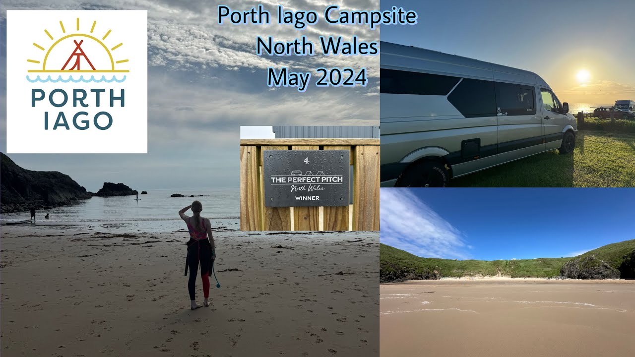 Porth Iago Campsite - North Wales #travel #holiday #camping #vanlife #camper #vwcrafter