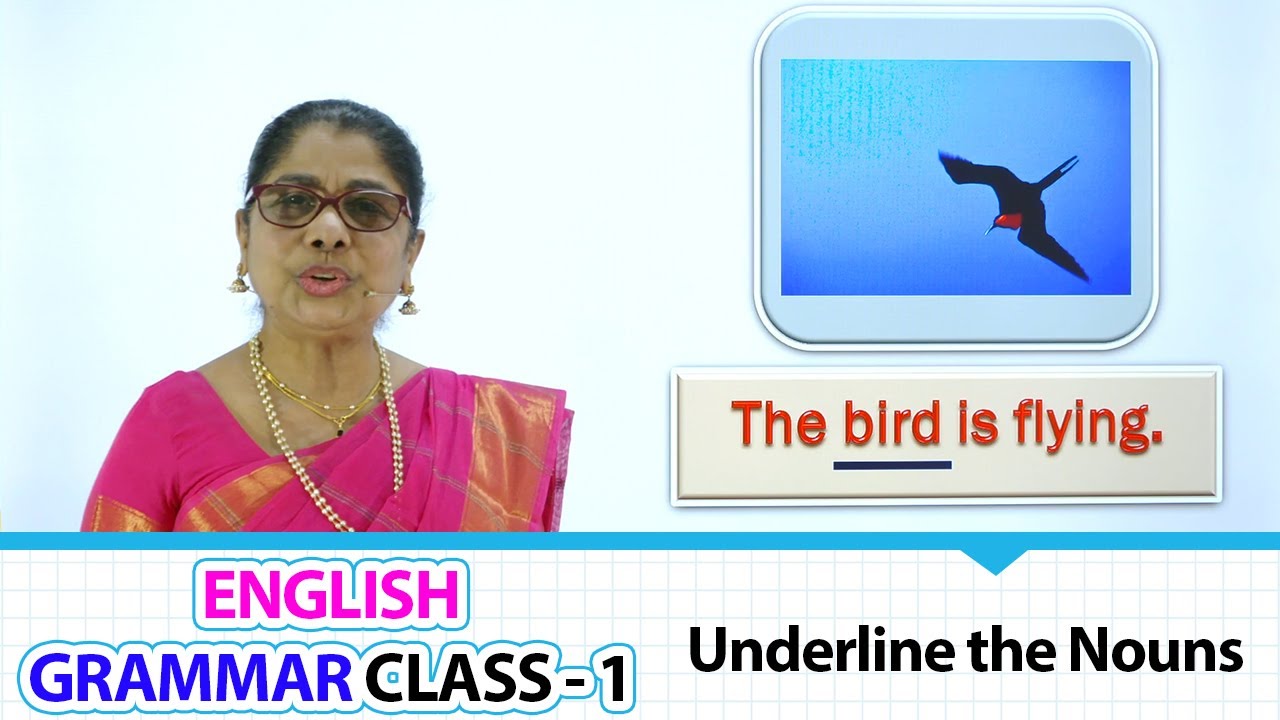 Underline the Nouns | ENGLISH GRAMMAR CLASS - 1 | Learn Grammar for beginners Part-24