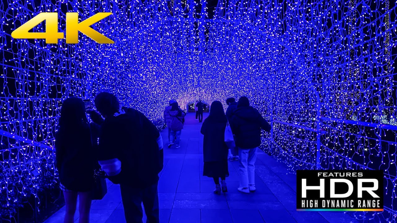 🕯️ [4K HDR] Enoshima Winter Illuminations in Samuel Cooking Garden | Jewel of Shonan 💎