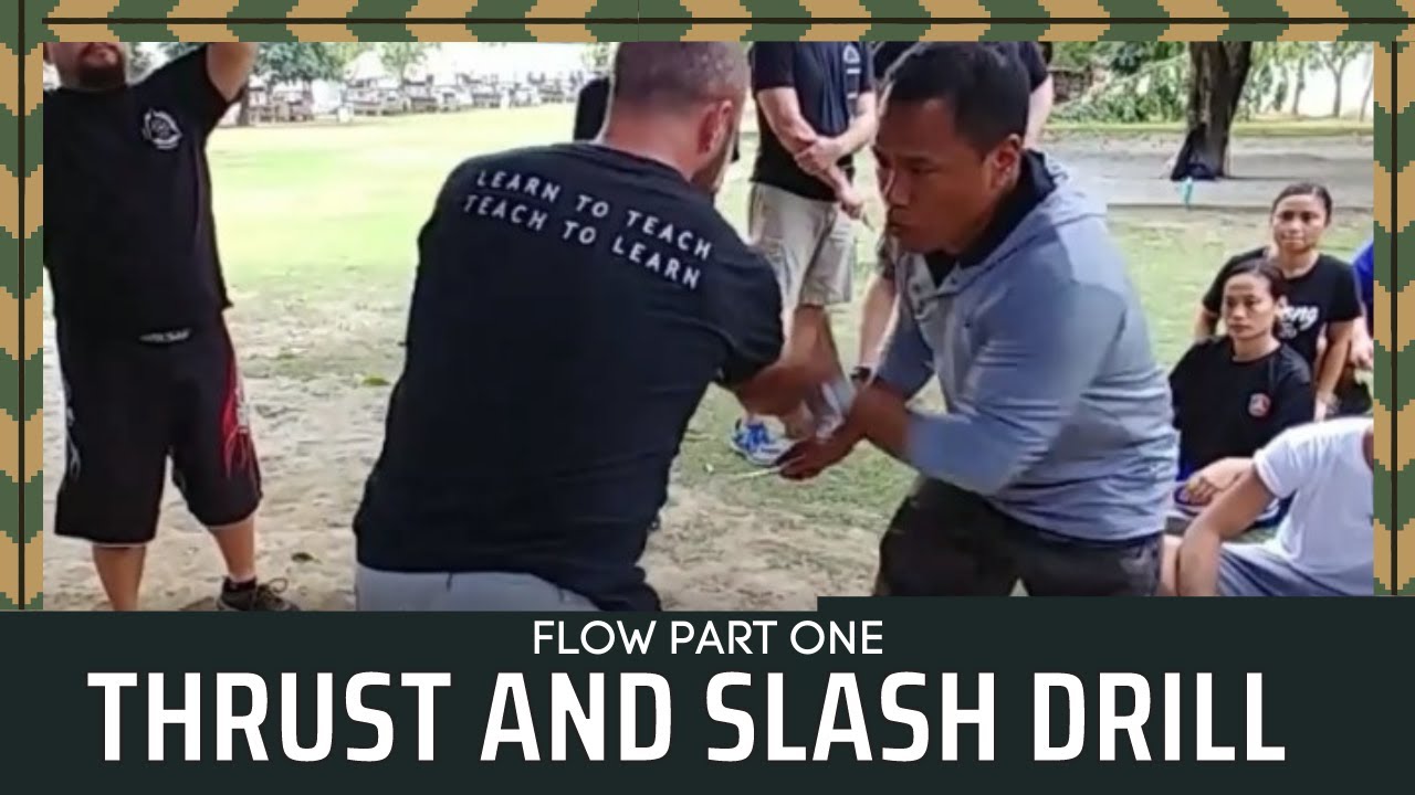 13.1 Learn Thrust & Slash Drill with Tuhon Apolo | Filipino Martial Arts Flow Part 1