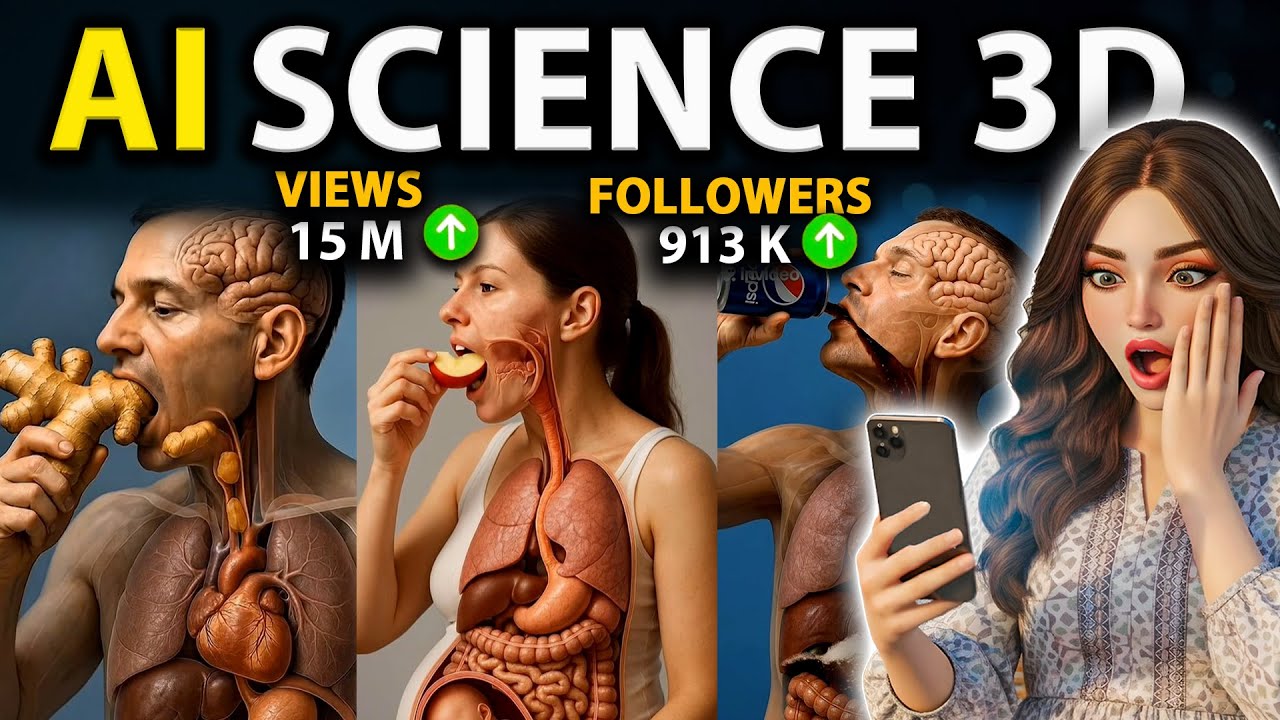 Create Science 3D AI Animation Channel| FREE AND UNLIMITED