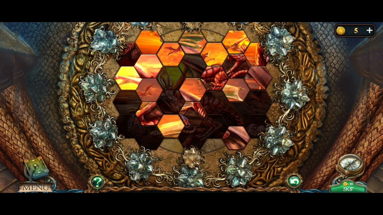FIVE BN GAMES LOST LANDS 1: DARK OVERLORD GAMES (red dragon portrait) WALKTHROUGH
