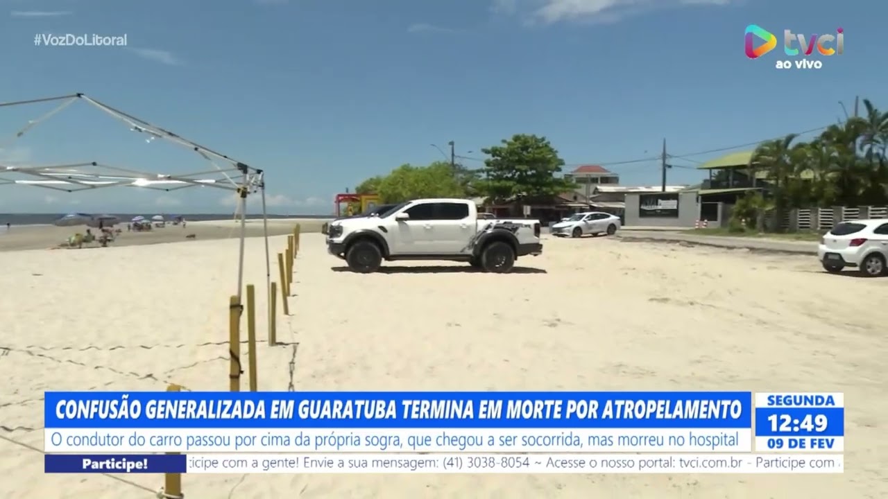 CONFUSÃO GENERALIZADA EM GUARATUBA TERMINA EM MORTE POR ATROPELAMENTO