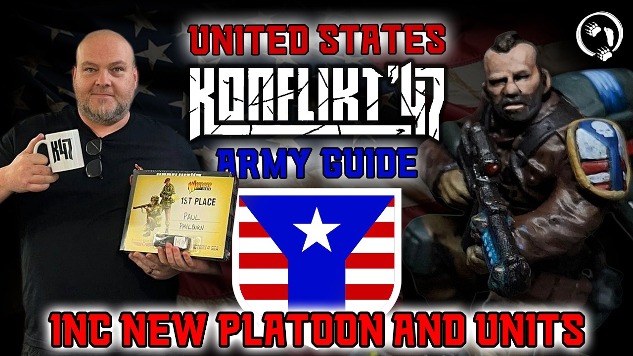 United States Army List Guide with Warlord Tournament Winner - Konflikt 47