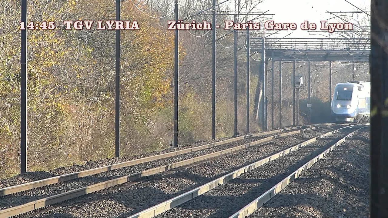 Passages de trains à Habsheim.