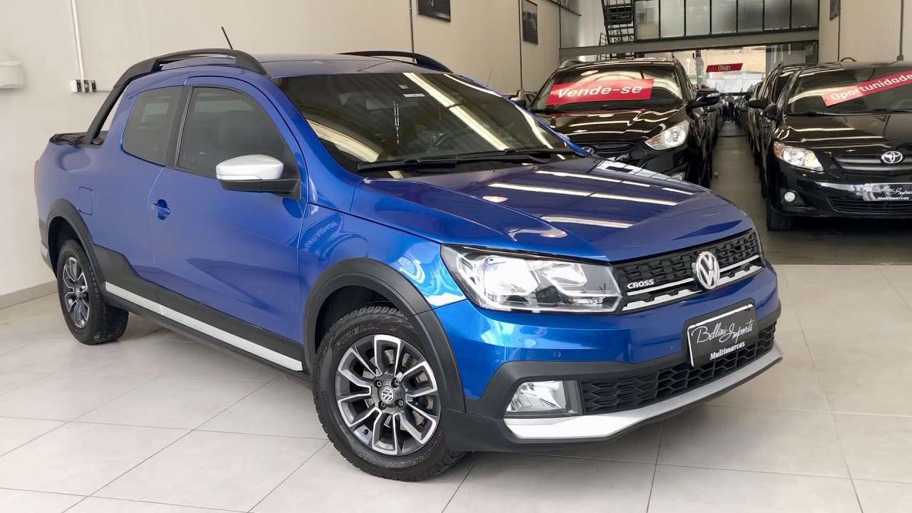 Vw Saveiro Cross 2017 blindada carro impecável financiamos 100% da tabela fipe #esquecepapai