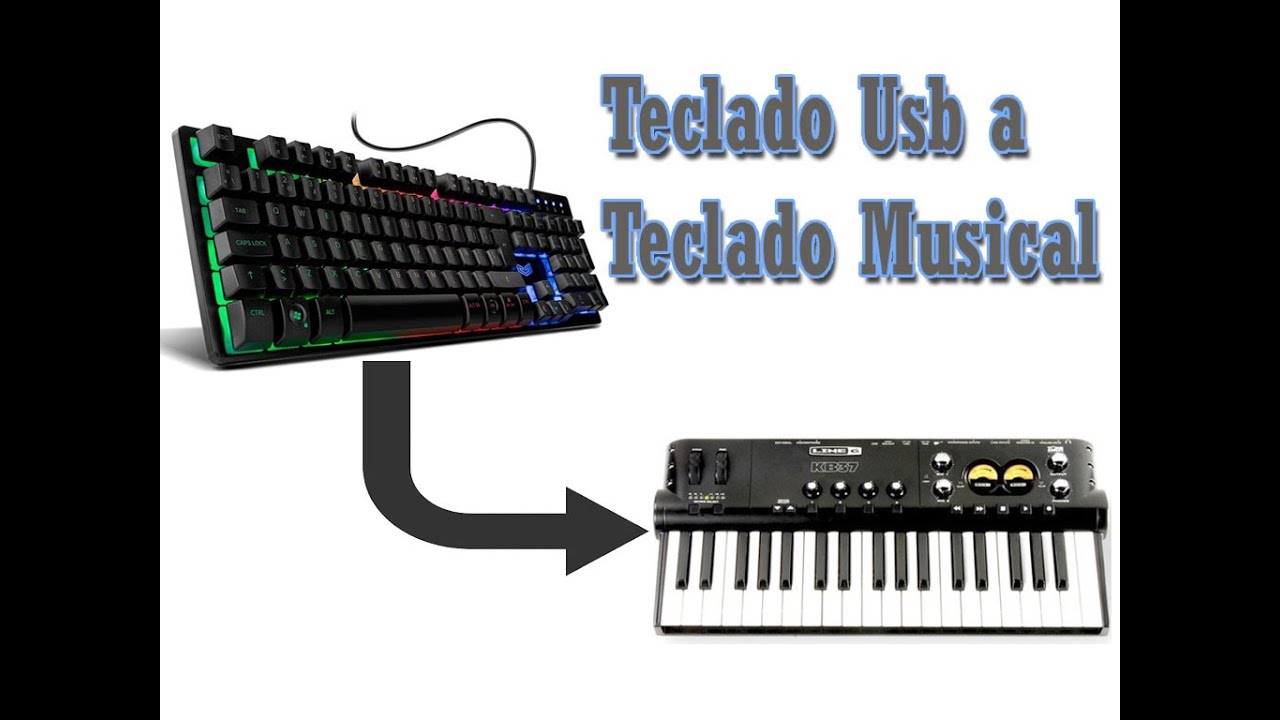 Convertir Teclado usb de Computadora a piano