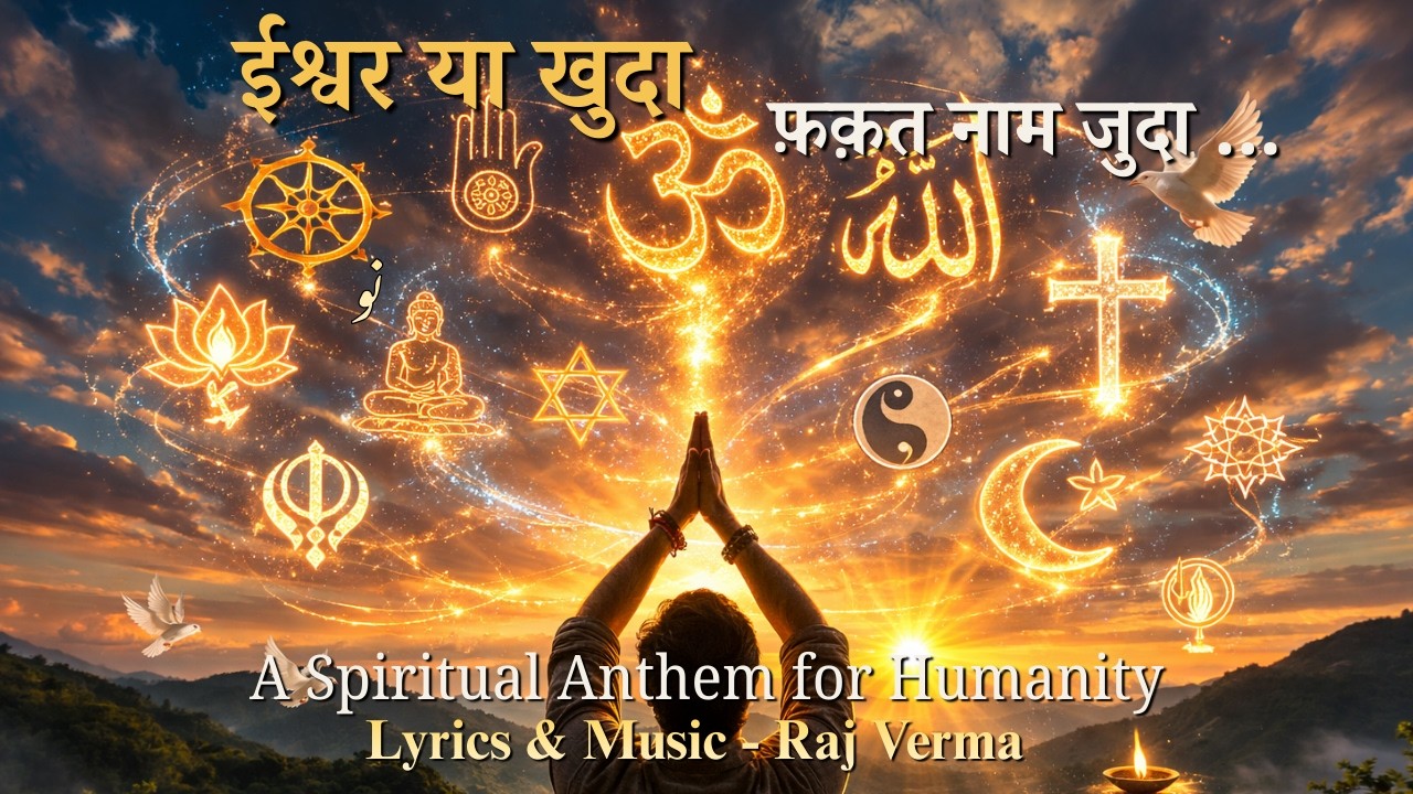 ईश्वर या खुदा – फ़क़त नाम जुदा, इंसान एक | A Spiritual Anthem for Humanity 🌍🙏|