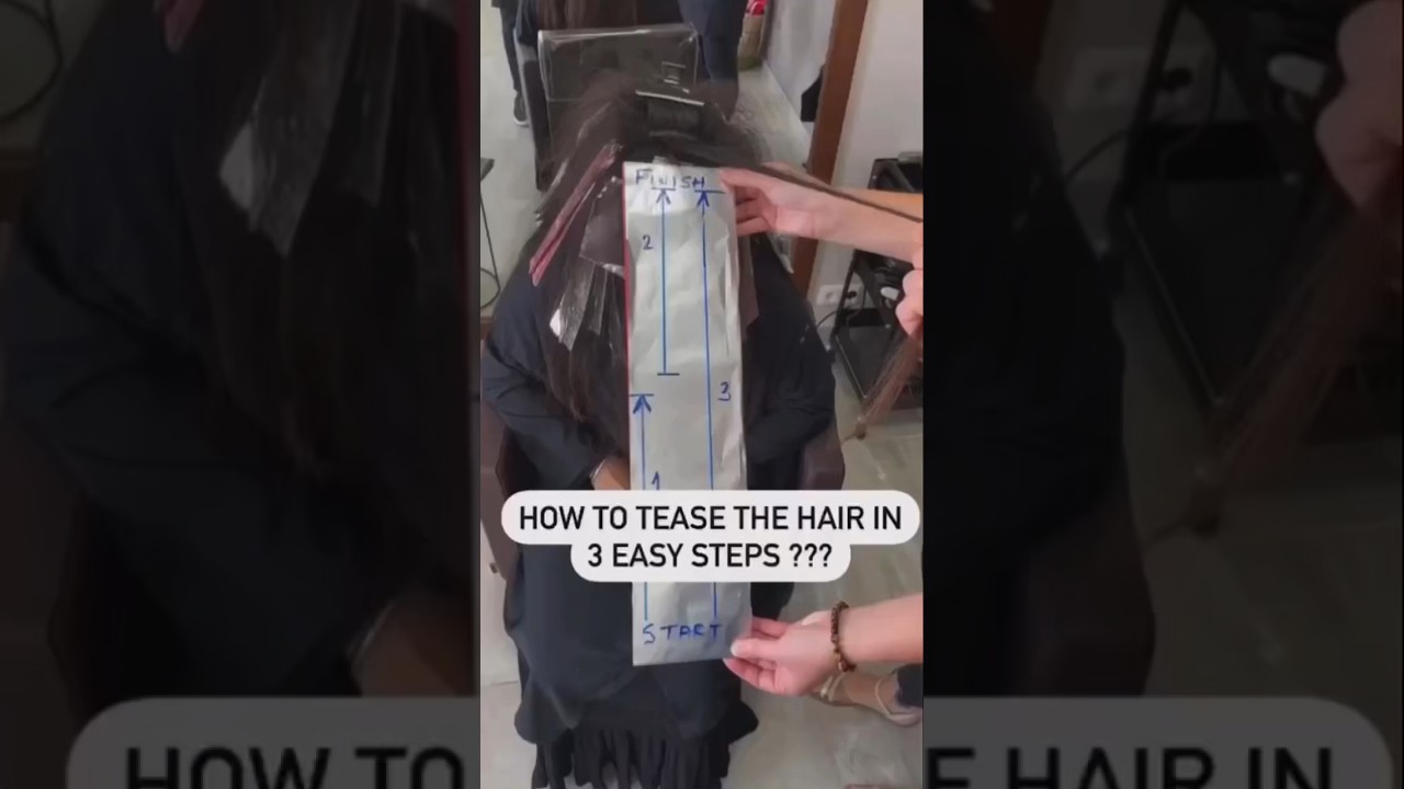 How to teasing hair #backcombing #hairteasing #hairtutorial #hairtutorialvideo
