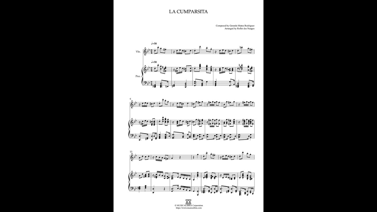 [MUSICALIBRA] La Cumparsita - Violin and Piano Duet