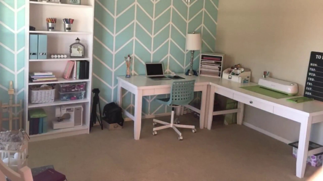 DIY Herringbone and Stripes Accent Walls