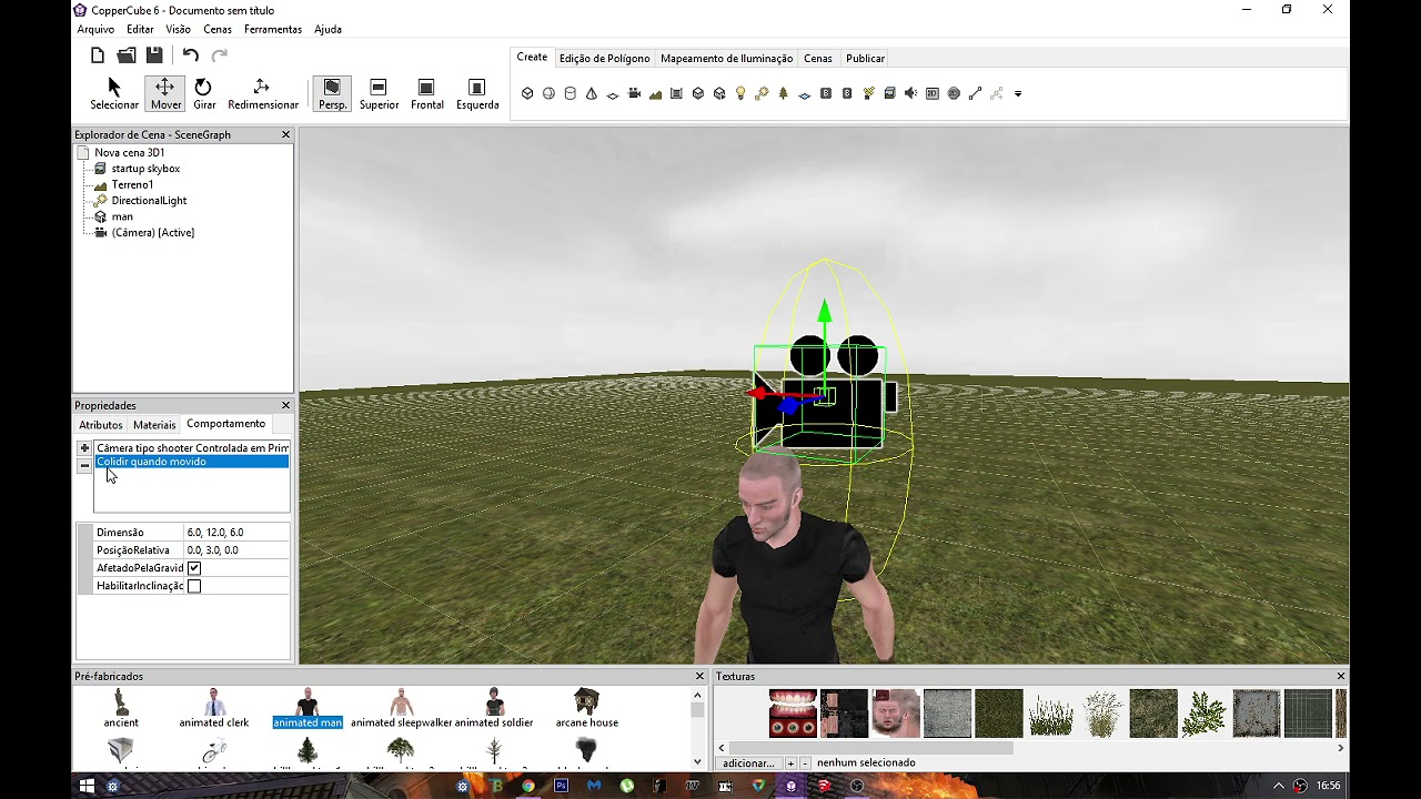 Tutorial de como fazer camera estilo do gta sa no copper cube 6
