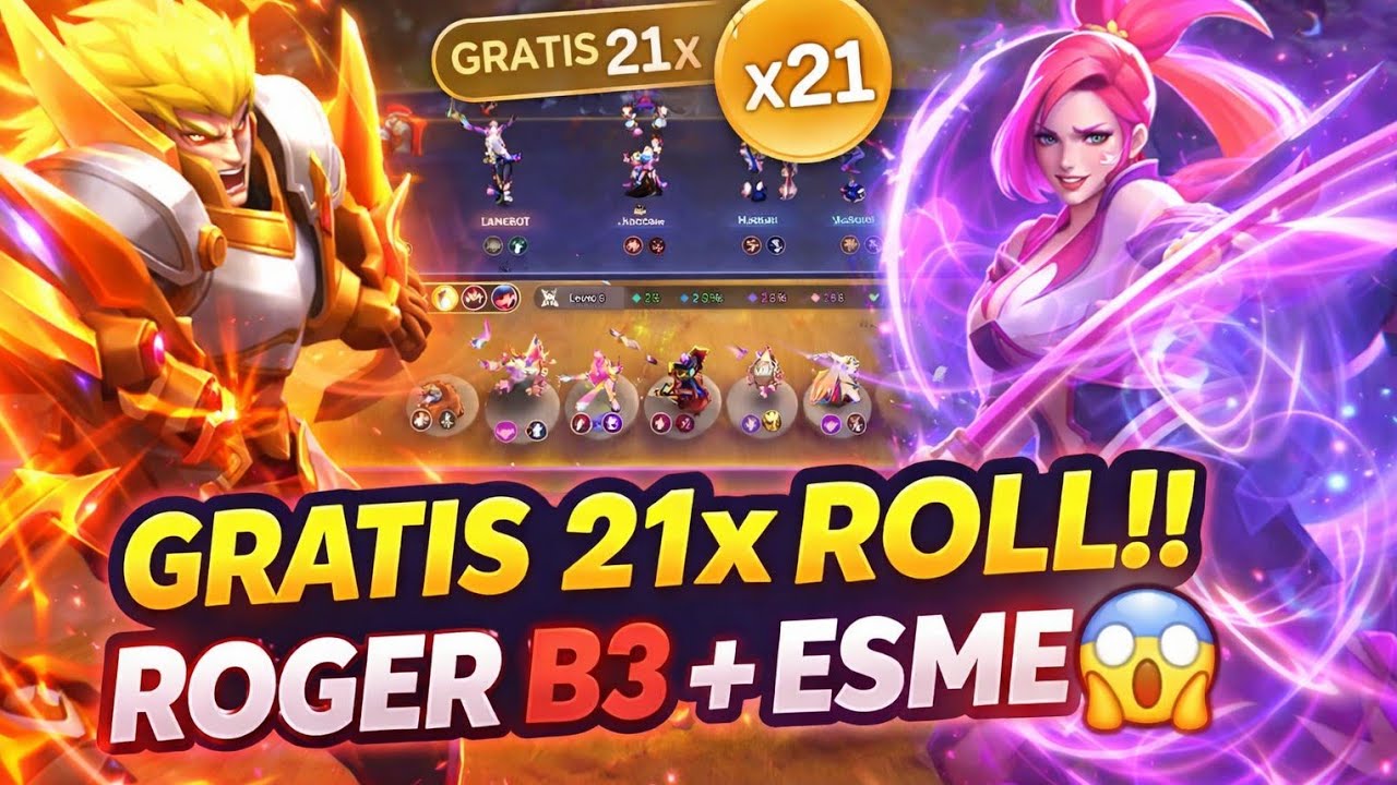 GILA! 21x FREE ROLL BIKIN Roger B3 & Esmeralda CEPAT JADI! MUSUH AUTO NANGIS! 🔥
