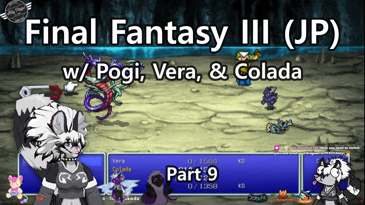 (11/26) Continuing our Final Fantasy III (JP) adventure w/ Pogi, Vera, & Colada! 👀💦 ❤️🧷❤️