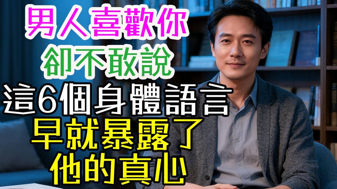 男人喜歡你卻不敢說？其實這6個身體語言，早就暴露了他的真心。#男人 #喜歡 #不敢說 #身體語言 #眼神 #停留 #頻率 #傾斜 #方向 #手部動作 #觸碰 #試探 #微笑 #面部表情 #嘴角 #上揚
