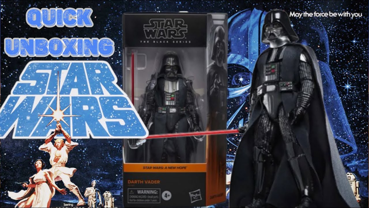 Star Wars: A New Hope Darth Vader BlackSeries Action Figure Quick Unboxing Review