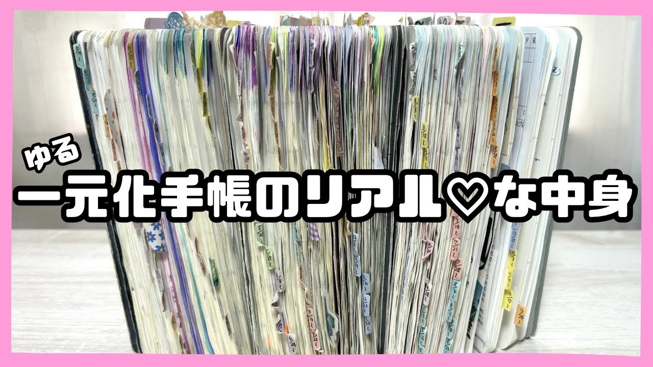 【手帳の中身】ついに最終回…！ゆる一元化手帳の中身をパラパラします！｜365デイズノート