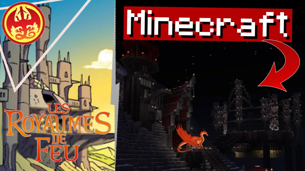 LE PALAIS DE SCARLET RECONSTRUIT SUR MINECRAFT ? (Les Royaumes De Feu) / Wings Of Fire MC serveur FR