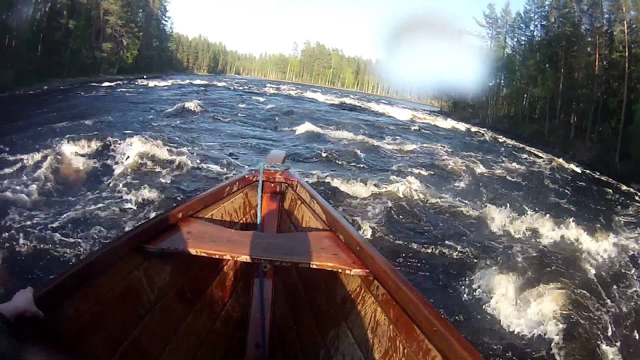 Ruunaa: Puuvenekoskenlasku 24.5.2014, Ruunaalla, Lieksassa.