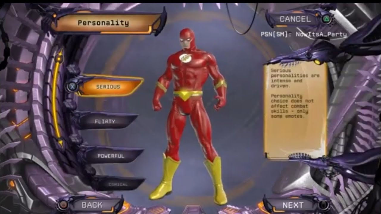 DCUO- How To Make Flash In The Character Creation