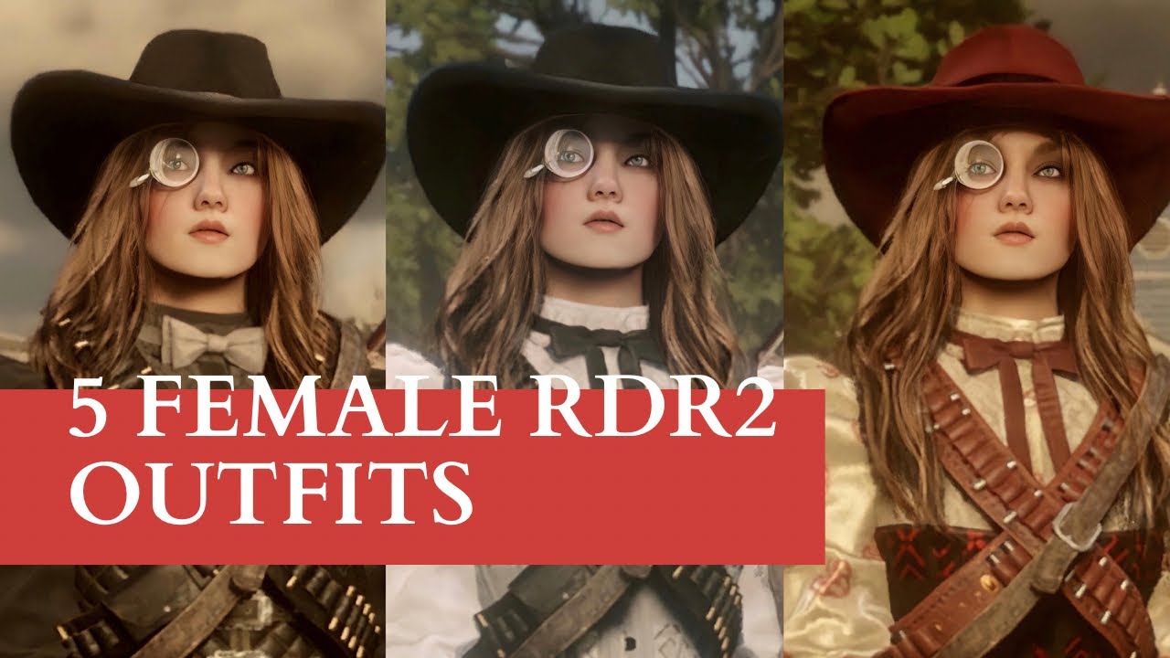RDR2/ 5 Female Outfit Creations/ Red Dead