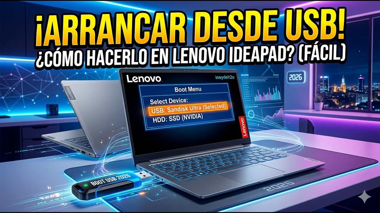 Como arrancar una Lenovo IdeaPad desde un USB