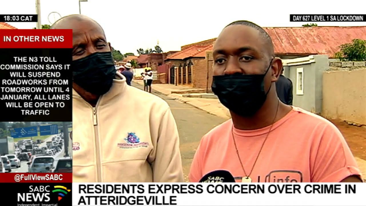 Residents of Atteridgeville say rampant crime in the area a ticking time bomb