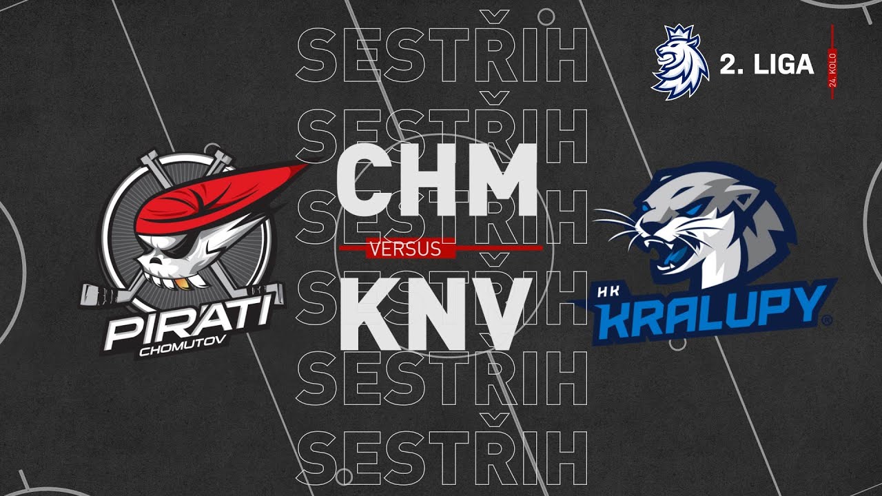 SESTŘIH 24.kolo 2. ligy: Piráti Chomutov vs HK Kralupy nad Vltavou 6:1