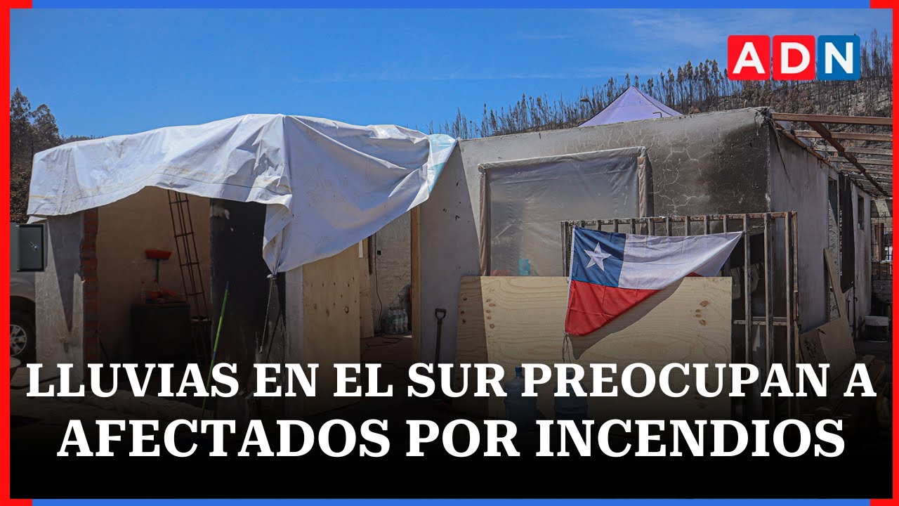 Sistema frontal complica a familias afectadas por incendios en el sur