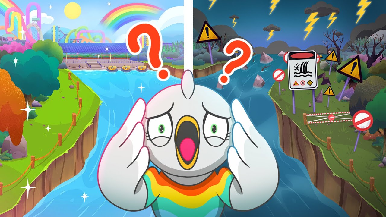 Makena Gets Stuck On The Rapids! 🌊  Season 3 🌟 Crayola Scribble Scrubbie Pets | Cartoons for Kids