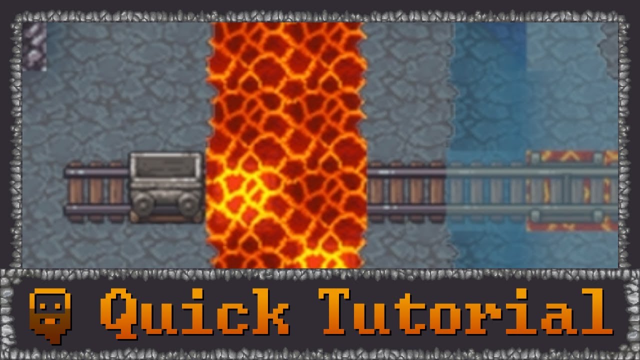 Dwarf Fortress  - Quick Tutorials - Filling Minecarts with Lava