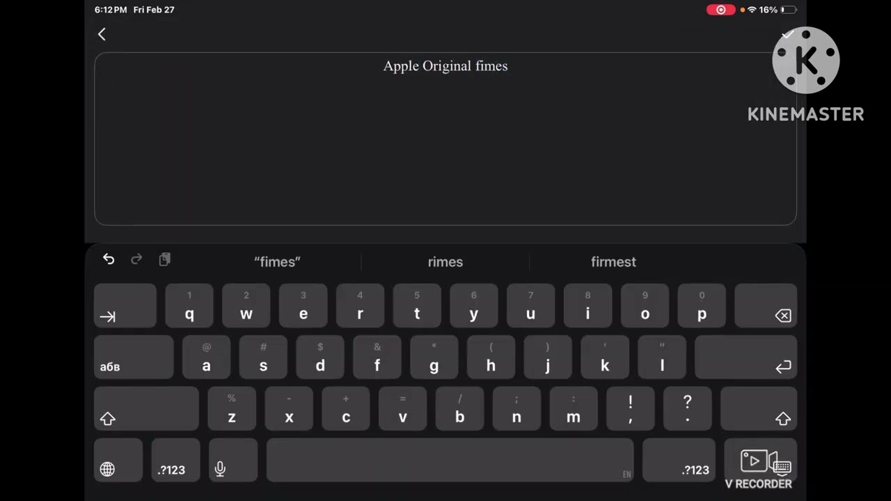 Apple Original Films speedrun KineMaster realke