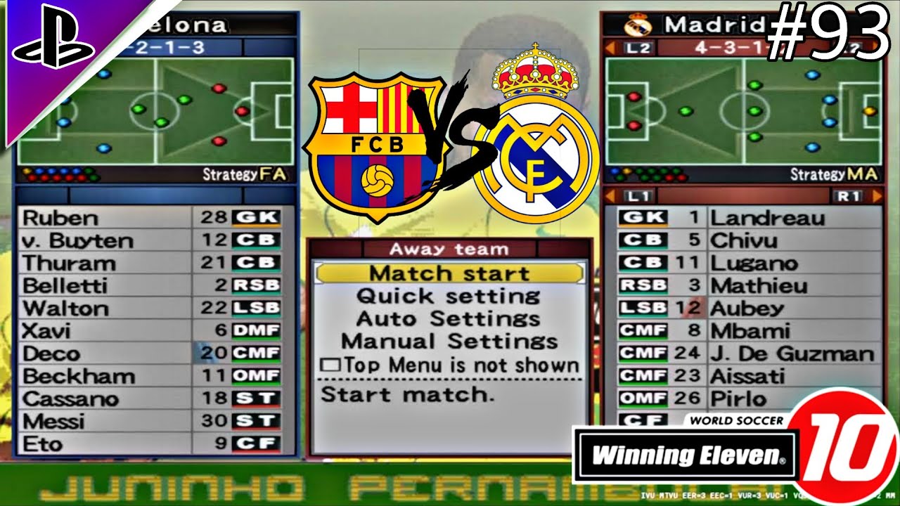 Winning Eleven 10 Real Madrid Master League - Pertahanan Sang Rival Barca Sangatlah Kuat - Part 93
