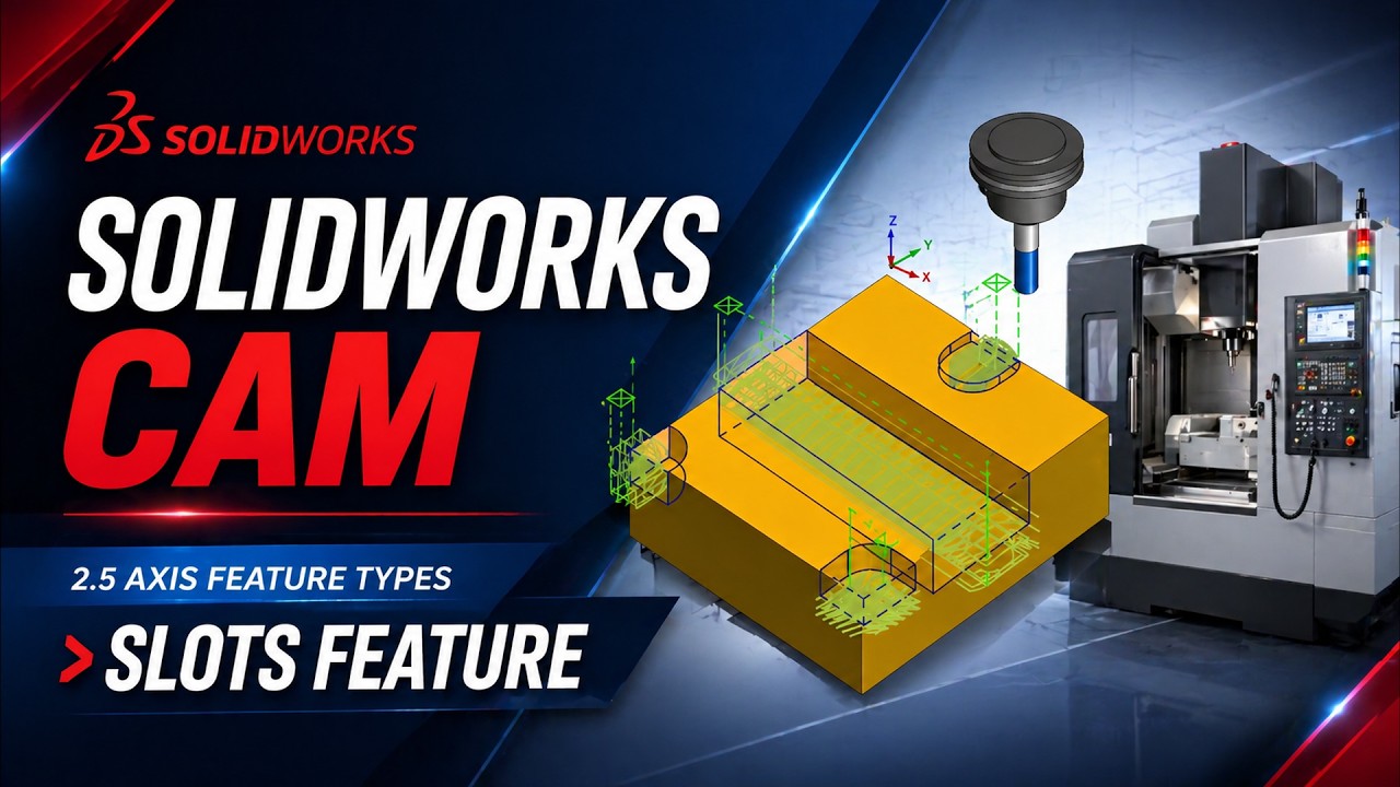 SolidWorks CAM : Slots Feature.