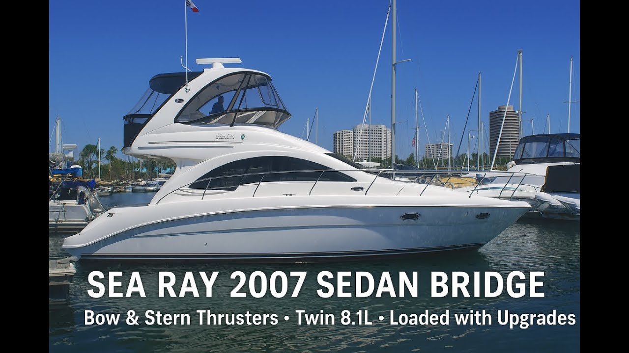 36 Sea Ray Sedan Bridge | Bow & Stern Thrusters • Twin 8.1s • With Upgrades by South Mountain Yachts