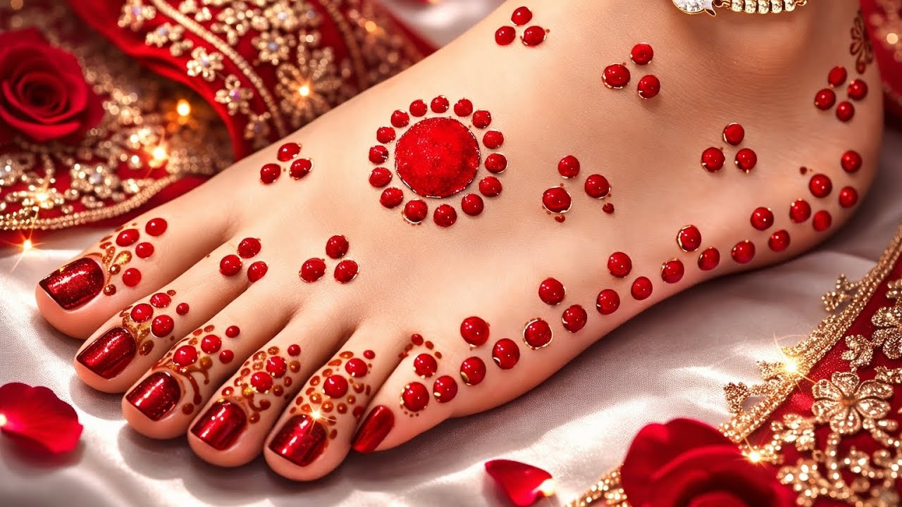 eid mehndi design 2026 | Alta Mehndi Design In Leg | alta mehndi design | alta design on leg simple