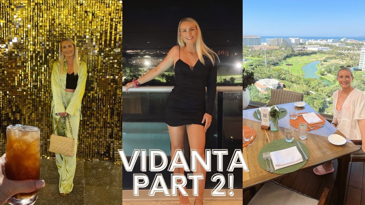 Part 2 Tour of the Grand Luxxe | Nuevo Vallarta | Rooftop infinity pool and Steak restaurant
