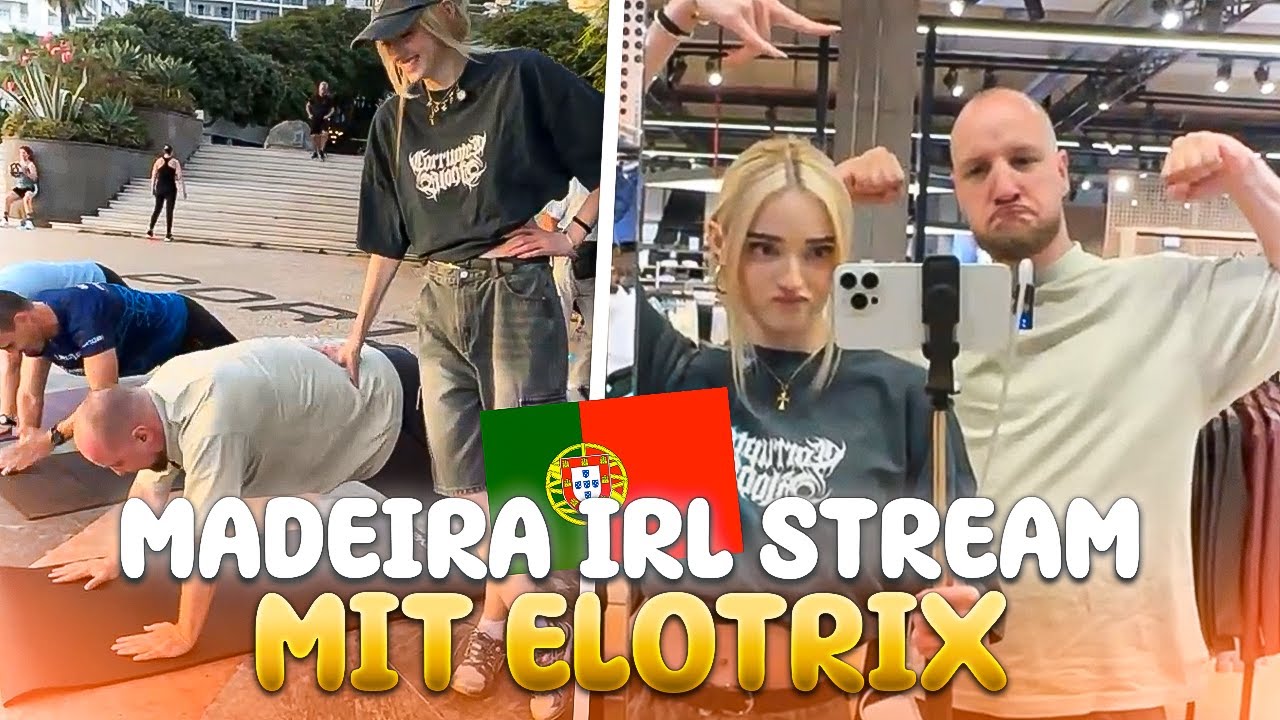 Wir machen Sport mit @ELoTRiX 💪😂  | Madeira IRL Stream Highlights