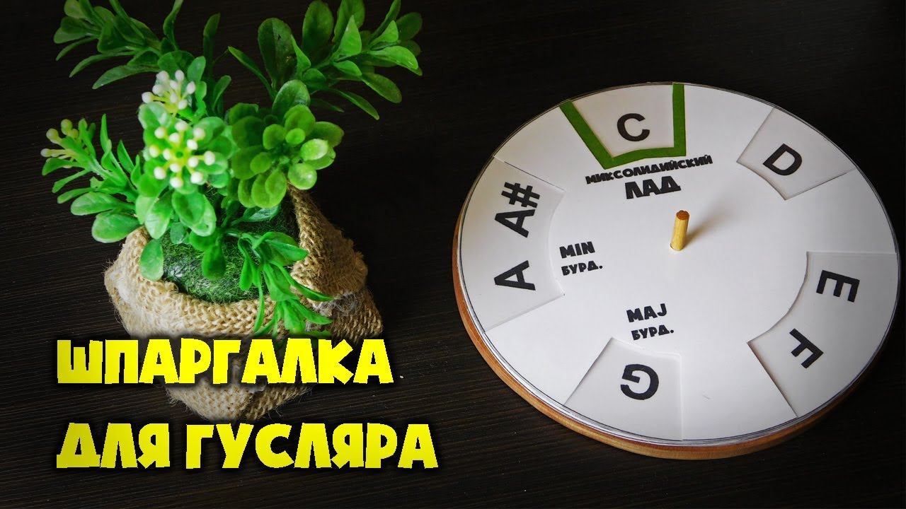 Шпаргалка для Гусляра / Настройка Гуслей, Лады, Пентатоника, Состав Аккордов
