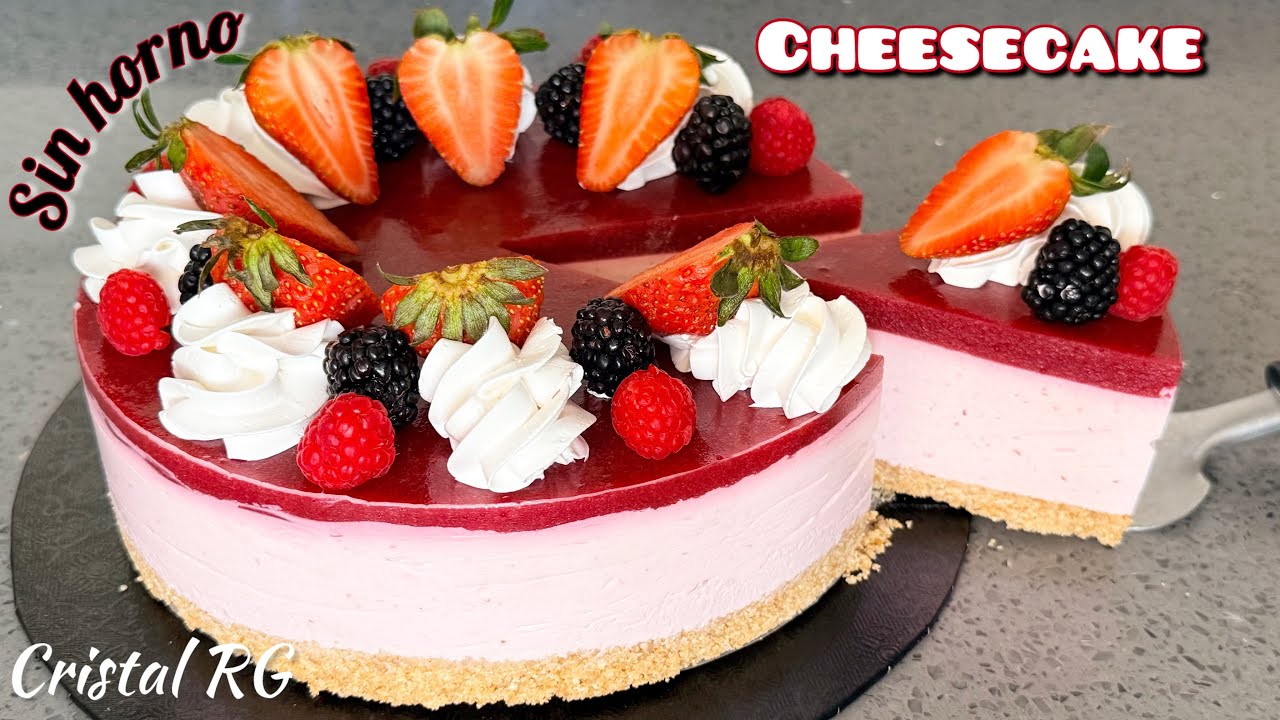 Cheesecake frutos rojos sin horno 