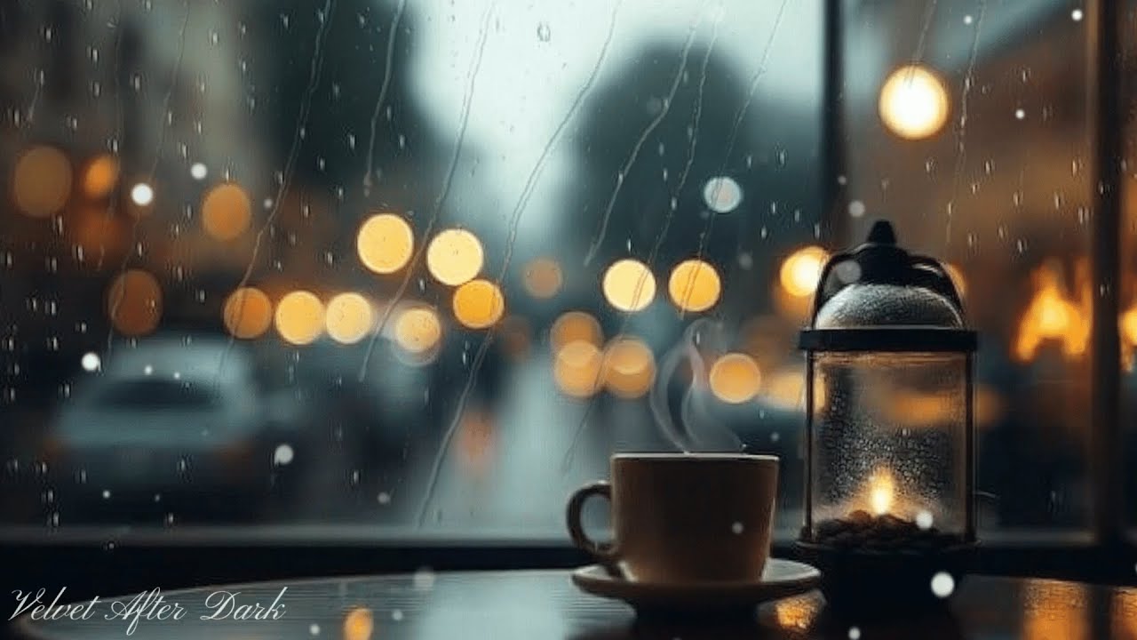 Calm Jazz Night | Warm Lights Outside