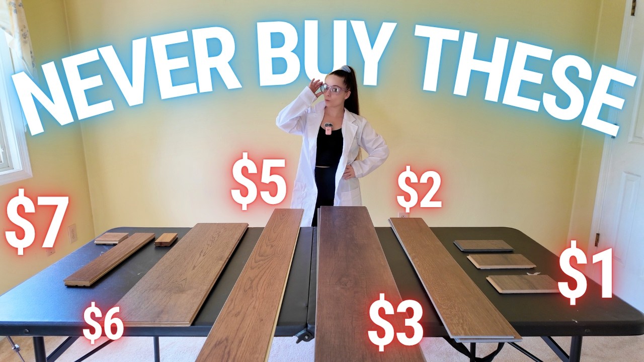 LVP vs LAMINATE vs WOOD FLOORING | PICKING THE MOST DURABLE FLOOR FOR THE HOT MESS DREAM HOUSE!
