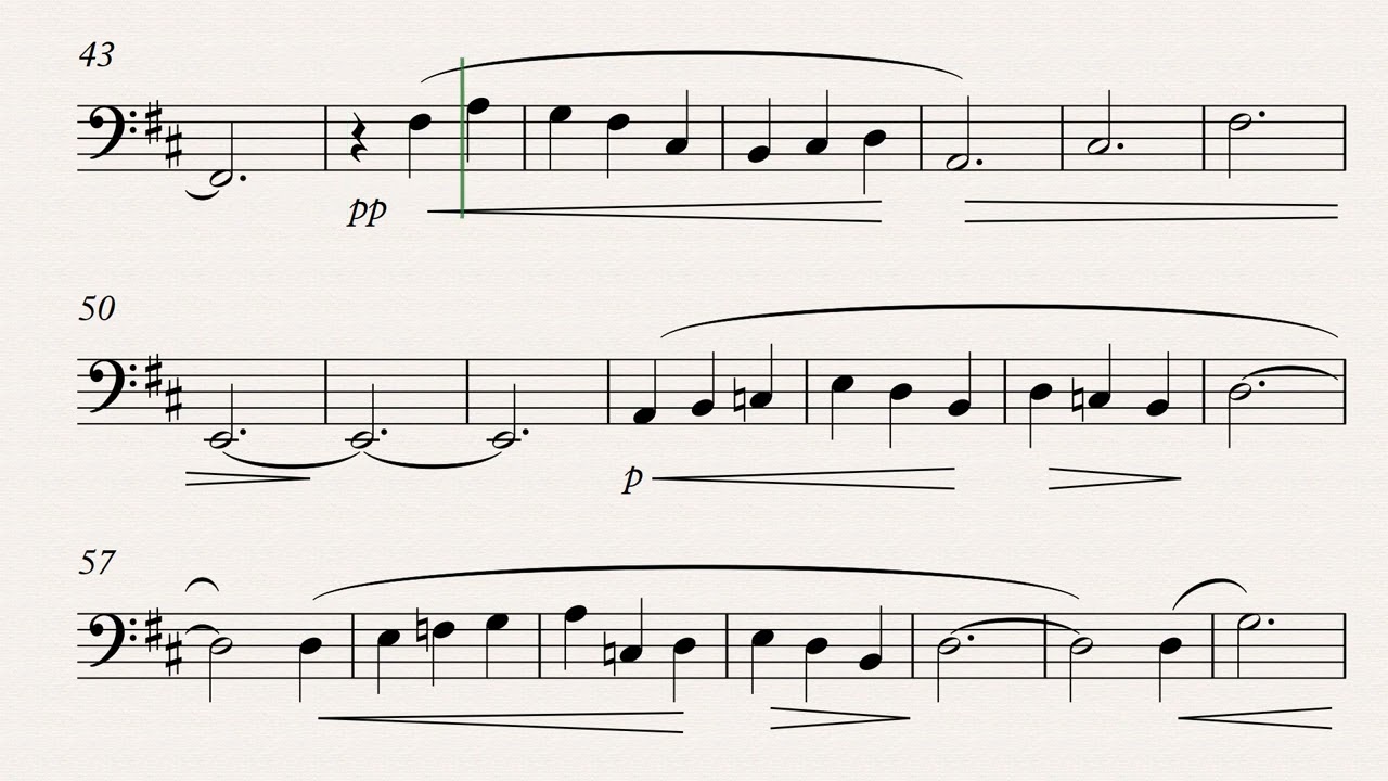 Gymnopedie No 1 (Satie) -  Trombone